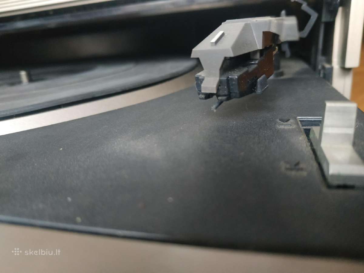 Patefonas plokštelių grotuvas radija magnetofonas - nuotraukos Nr. 7