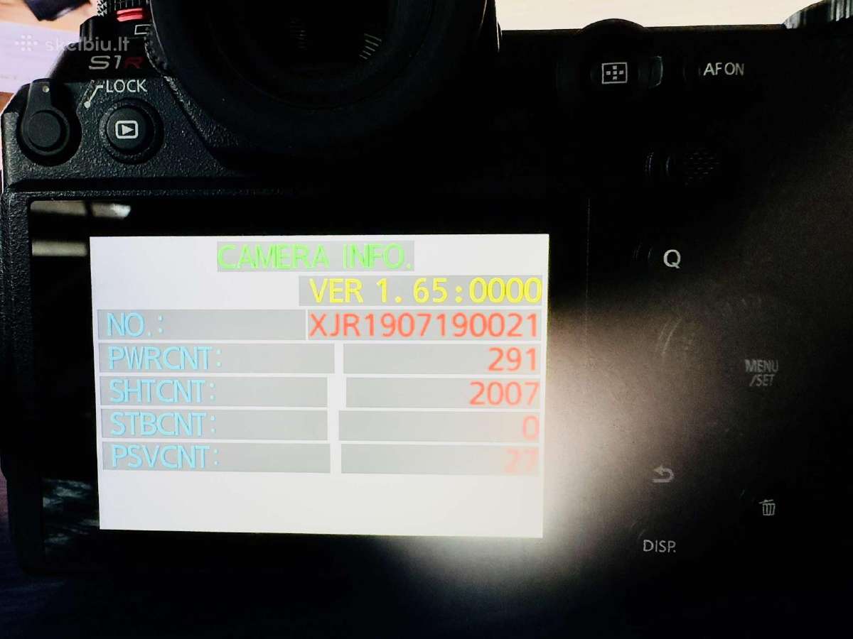 Panasonic Lumix Dc-s1r + priedai - nuotraukos Nr. 6