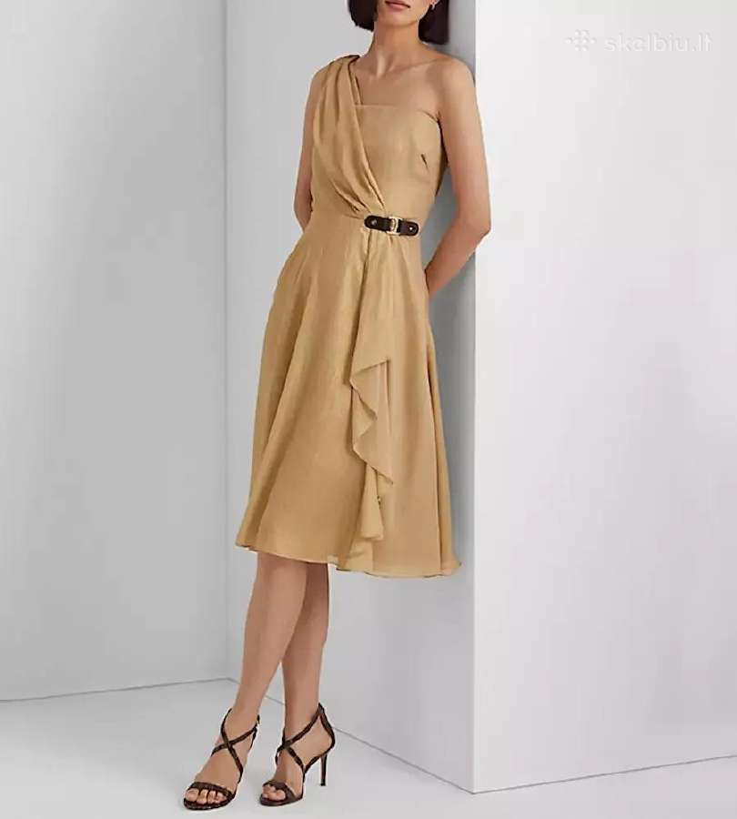 Suknelė Ralph Lauren kokteiline, auksinė, Xs-s
