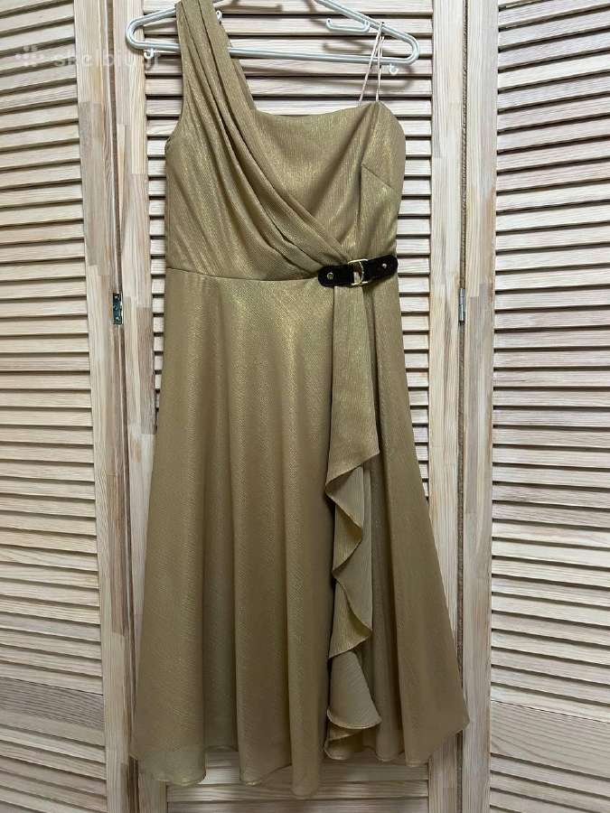Suknelė Ralph Lauren kokteiline, auksinė, Xs-s - nuotraukos Nr. 5