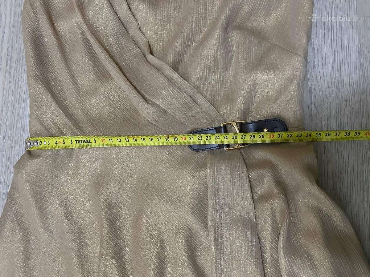 Suknelė Ralph Lauren kokteiline, auksinė, Xs-s - nuotraukos Nr. 7
