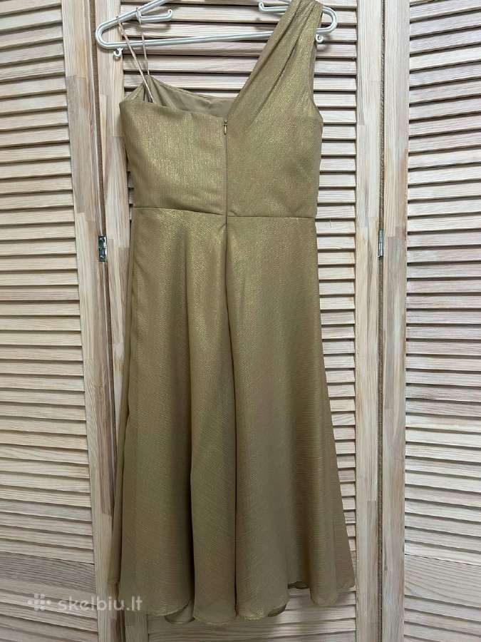 Suknelė Ralph Lauren kokteiline, auksinė, Xs-s - nuotraukos Nr. 6