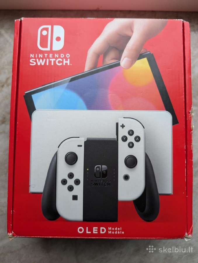 Nintendo switch Oled Atrištas 512 GB Naujas 12 men
