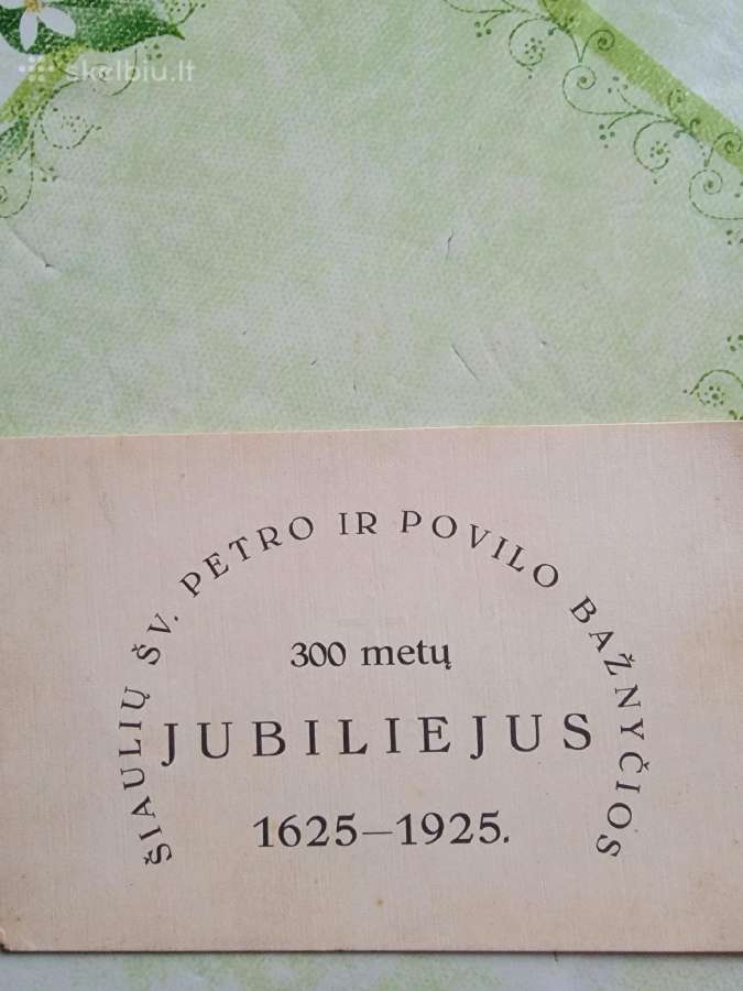 1925m.pakvietimas į Šiaulių šv.p ir P. bažnyčios