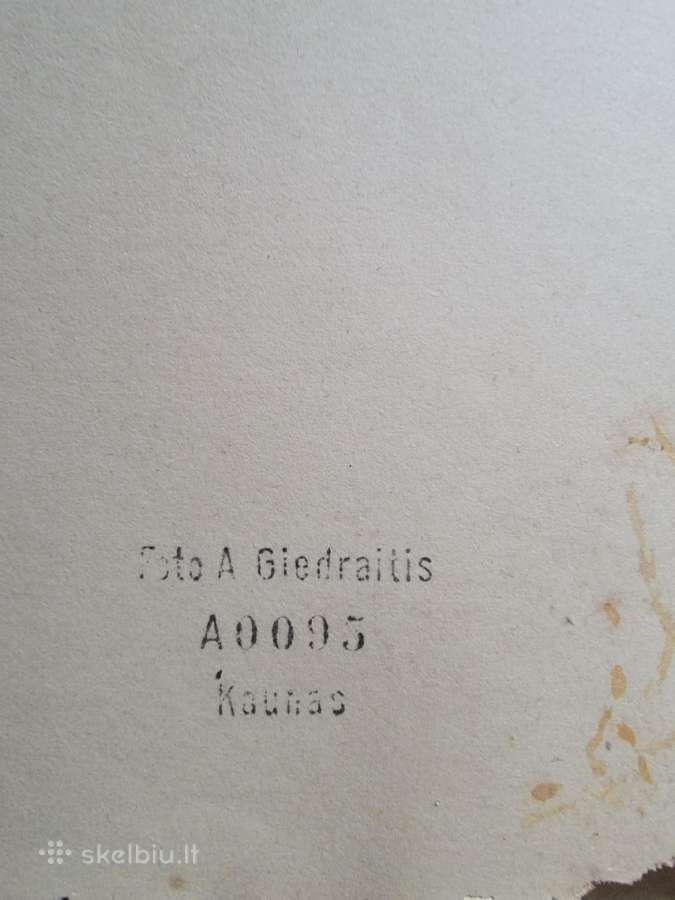 Prieškario fotografo A.giedraičio nuotrauka - nuotraukos Nr. 2