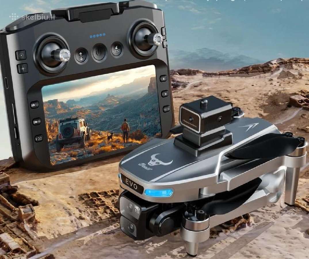 S901 Pro dronas su LCD ekranu, dviejomis kameromis