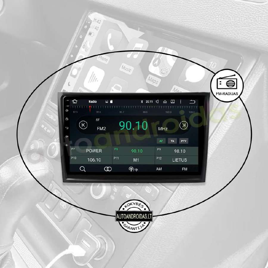 Volvo XC90 2003-14 Android multimedija WiFi/GPS/bt - nuotraukos Nr. 4