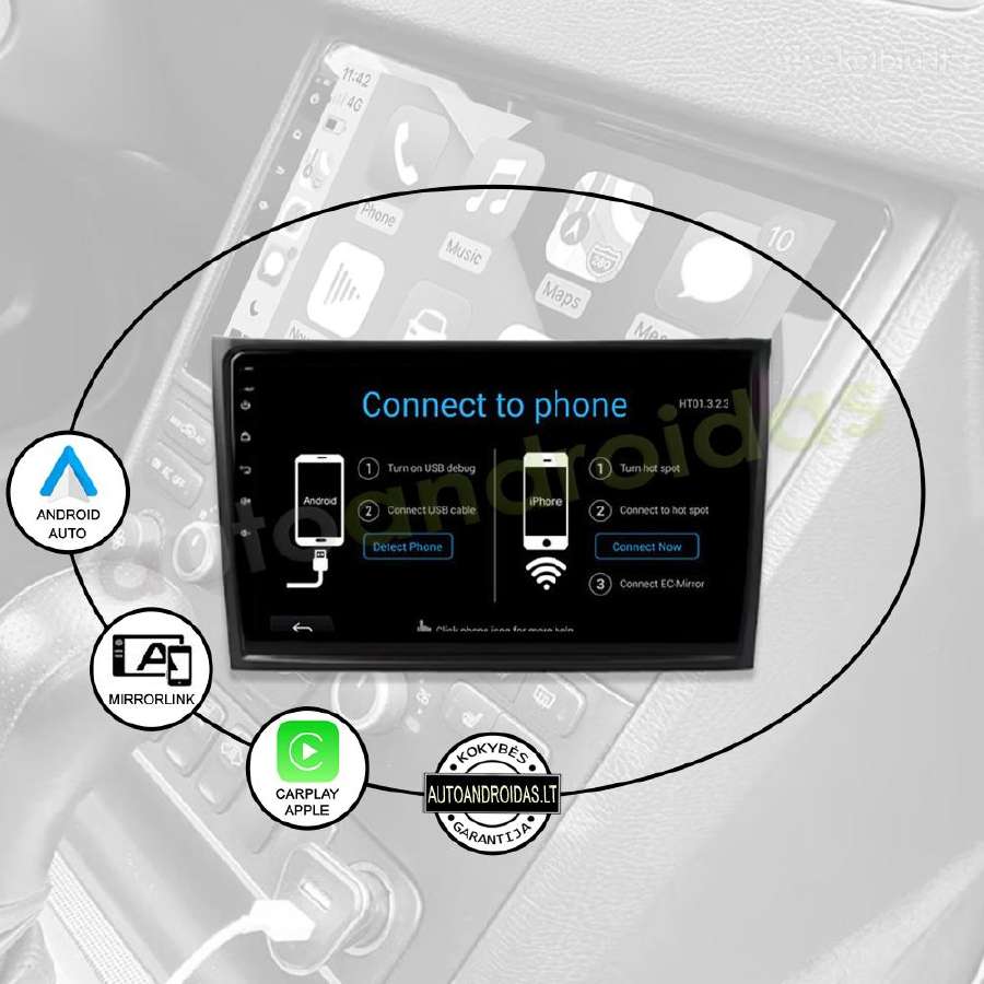 Volvo XC90 2003-14 Android multimedija WiFi/GPS/bt - nuotraukos Nr. 10