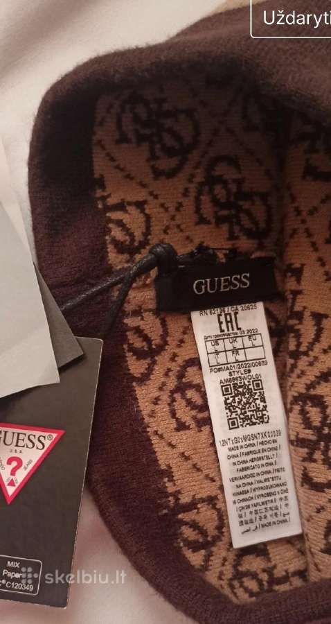 Vyriska kepure Guess. - nuotraukos Nr. 2