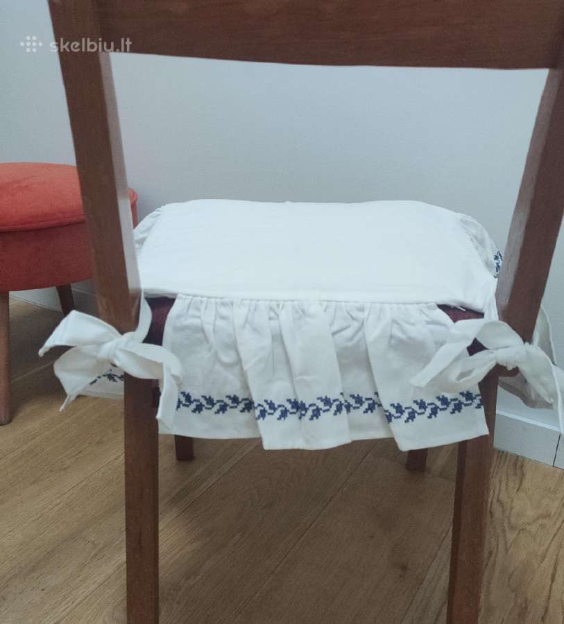 Švediškas kėdės medvilnės užvalkalas paminkštinimu - nuotraukos Nr. 7