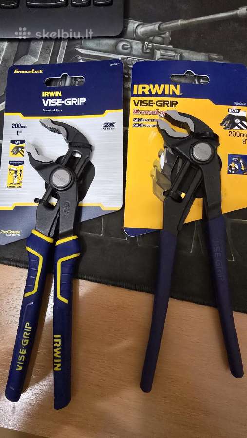 Naujos Irwin 200mm vamzdinės replės