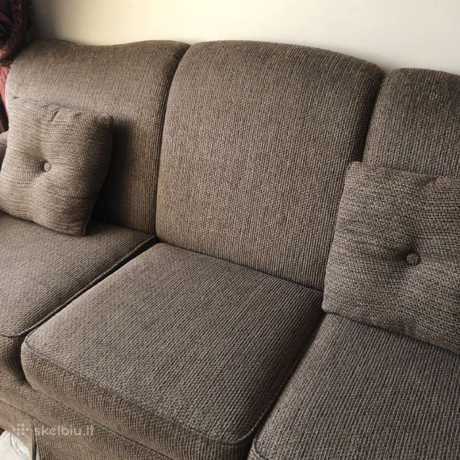 Trivietę sofa su miegojimo funkcija - nuotraukos Nr. 2