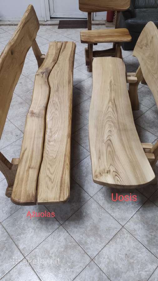Ąžuolo, klevo uosio baldai, suolai - nuotraukos Nr. 20