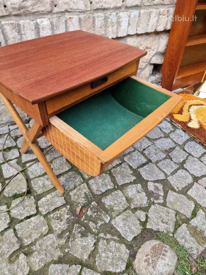 Vintažinis mid century autorinis tiko staliukas - nuotraukos Nr. 4