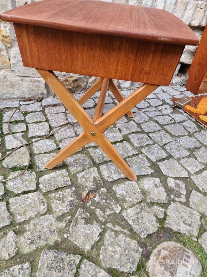 Vintažinis mid century autorinis tiko staliukas - nuotraukos Nr. 12