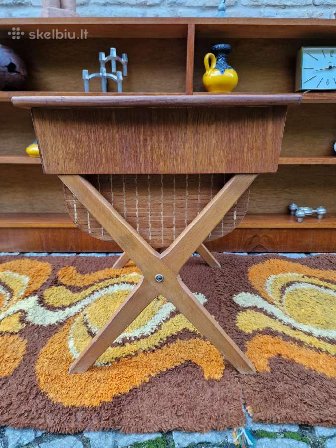 Vintažinis mid century autorinis tiko staliukas - nuotraukos Nr. 17
