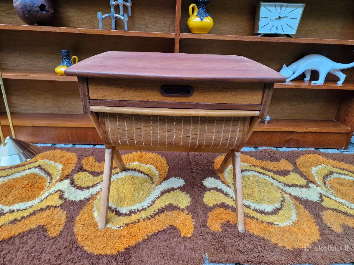 Vintažinis mid century autorinis tiko staliukas - nuotraukos Nr. 18