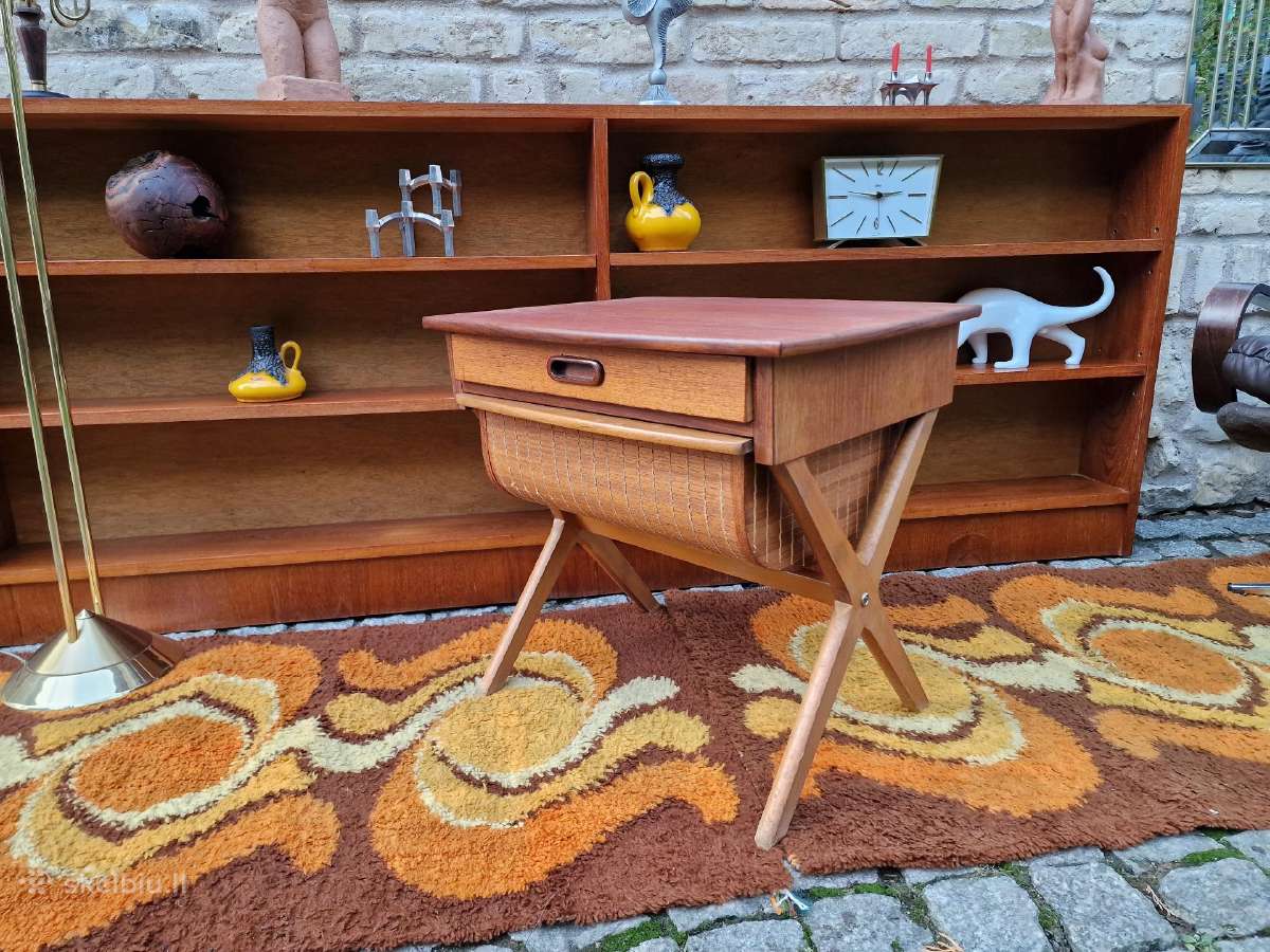 Vintažinis mid century autorinis tiko staliukas - nuotraukos Nr. 25