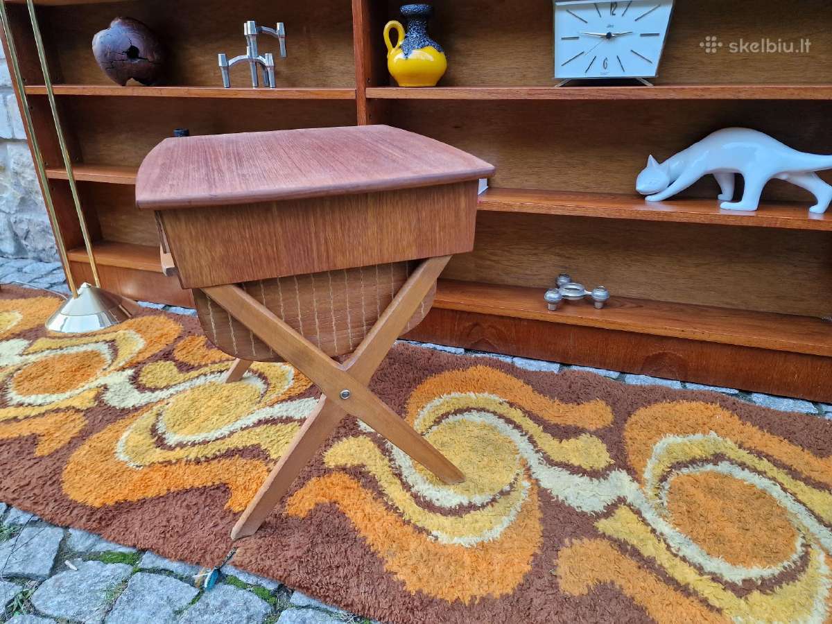 Vintažinis mid century autorinis tiko staliukas - nuotraukos Nr. 28