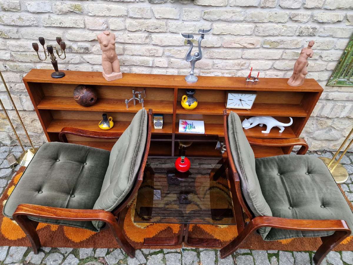 Vintažinis mid century fotelių ir staliuko kompl. - nuotraukos Nr. 13