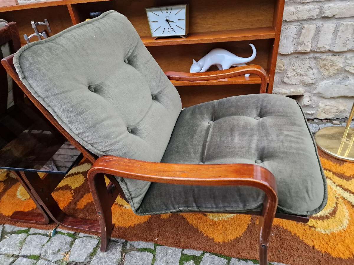 Vintažinis mid century fotelių ir staliuko kompl. - nuotraukos Nr. 18
