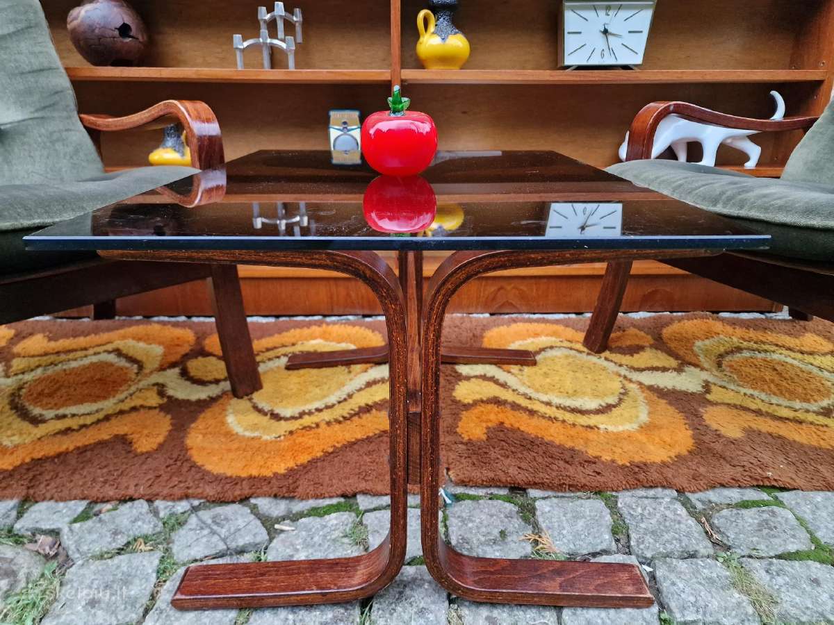 Vintažinis mid century fotelių ir staliuko kompl. - nuotraukos Nr. 19