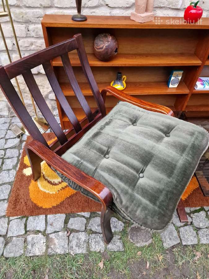 Vintažinis mid century fotelių ir staliuko kompl. - nuotraukos Nr. 28