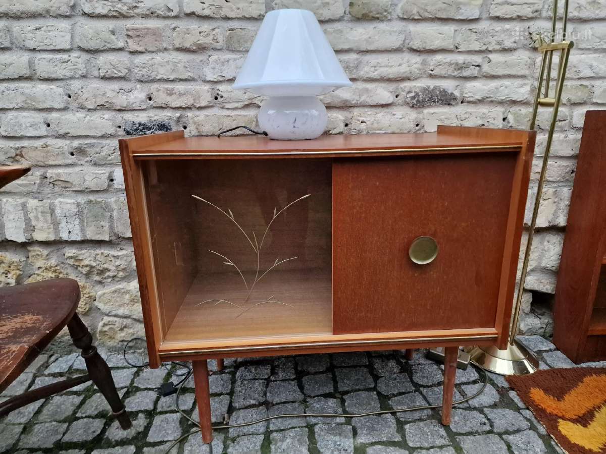 Vintažinė mid century tikmedžio indauja