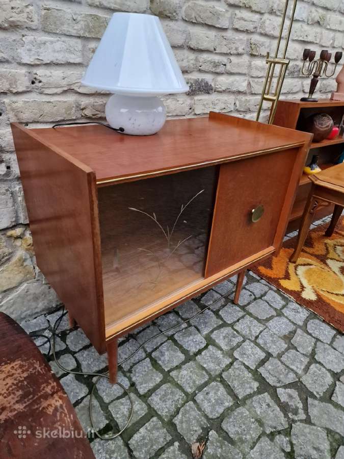 Vintažinė mid century tikmedžio indauja - nuotraukos Nr. 2