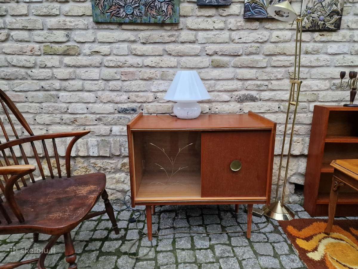 Vintažinė mid century tikmedžio indauja - nuotraukos Nr. 3