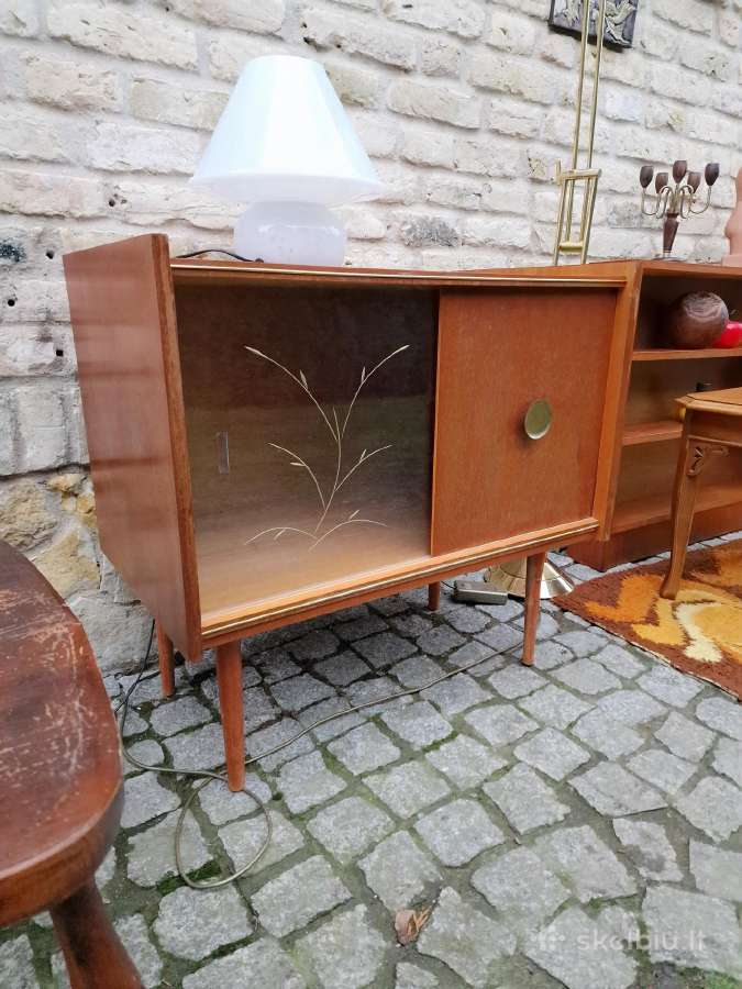 Vintažinė mid century tikmedžio indauja - nuotraukos Nr. 4