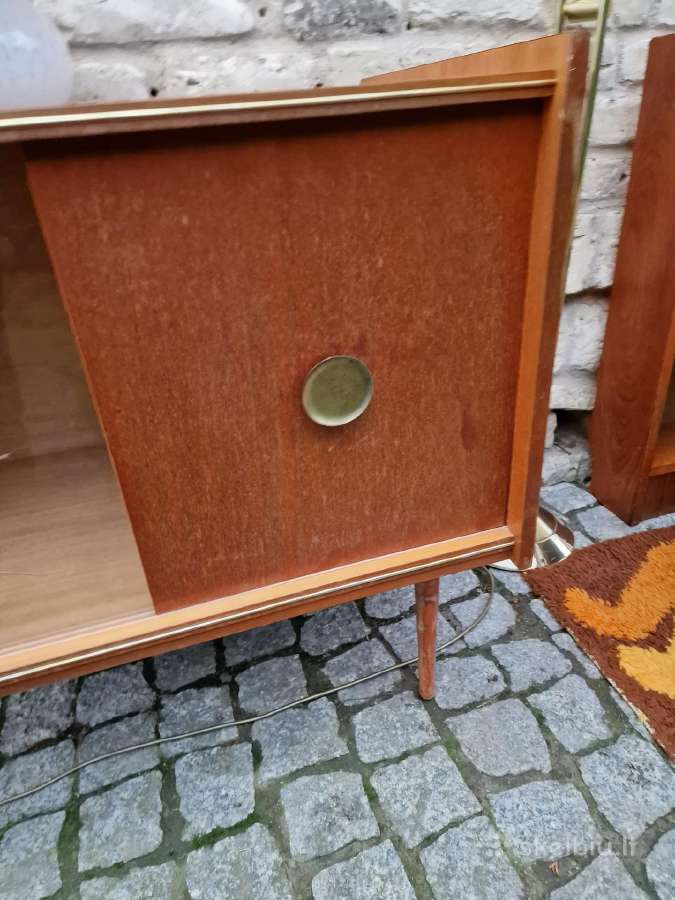Vintažinė mid century tikmedžio indauja - nuotraukos Nr. 5