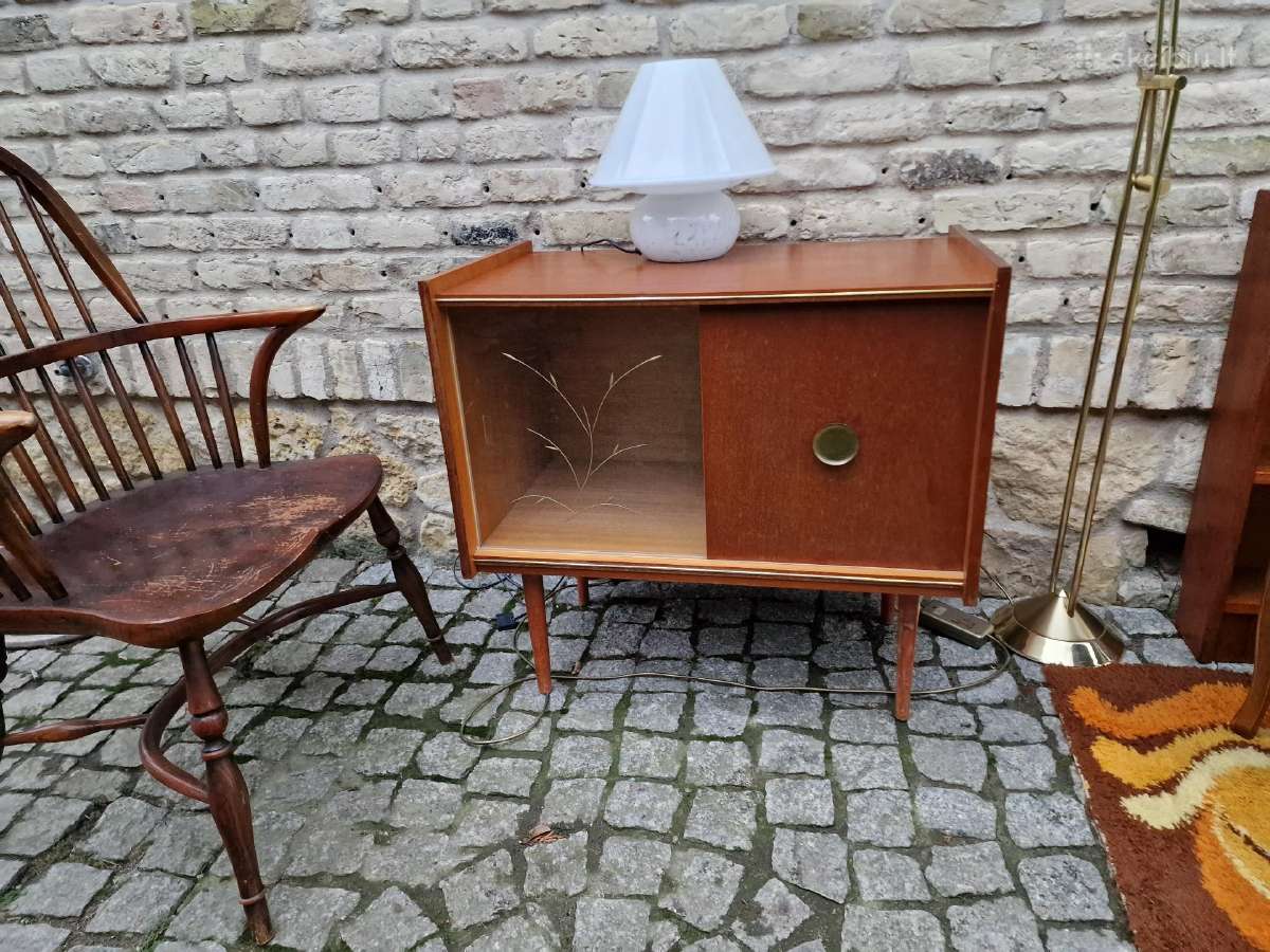 Vintažinė mid century tikmedžio indauja - nuotraukos Nr. 7