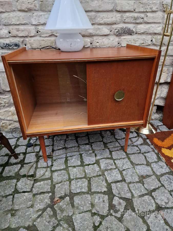Vintažinė mid century tikmedžio indauja - nuotraukos Nr. 8