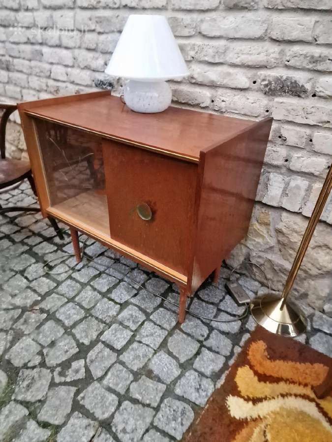 Vintažinė mid century tikmedžio indauja - nuotraukos Nr. 9