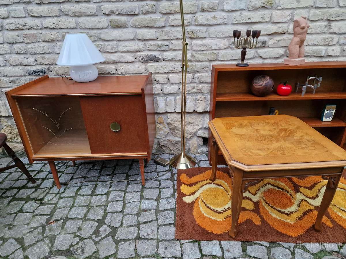 Vintažinė mid century tikmedžio indauja - nuotraukos Nr. 10