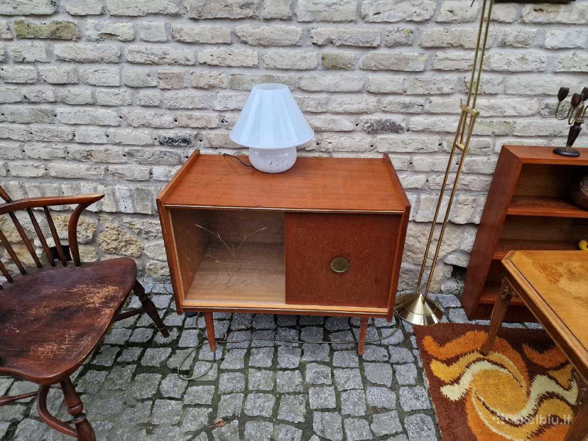 Vintažinė mid century tikmedžio indauja - nuotraukos Nr. 11
