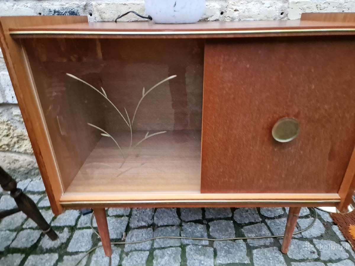 Vintažinė mid century tikmedžio indauja - nuotraukos Nr. 13