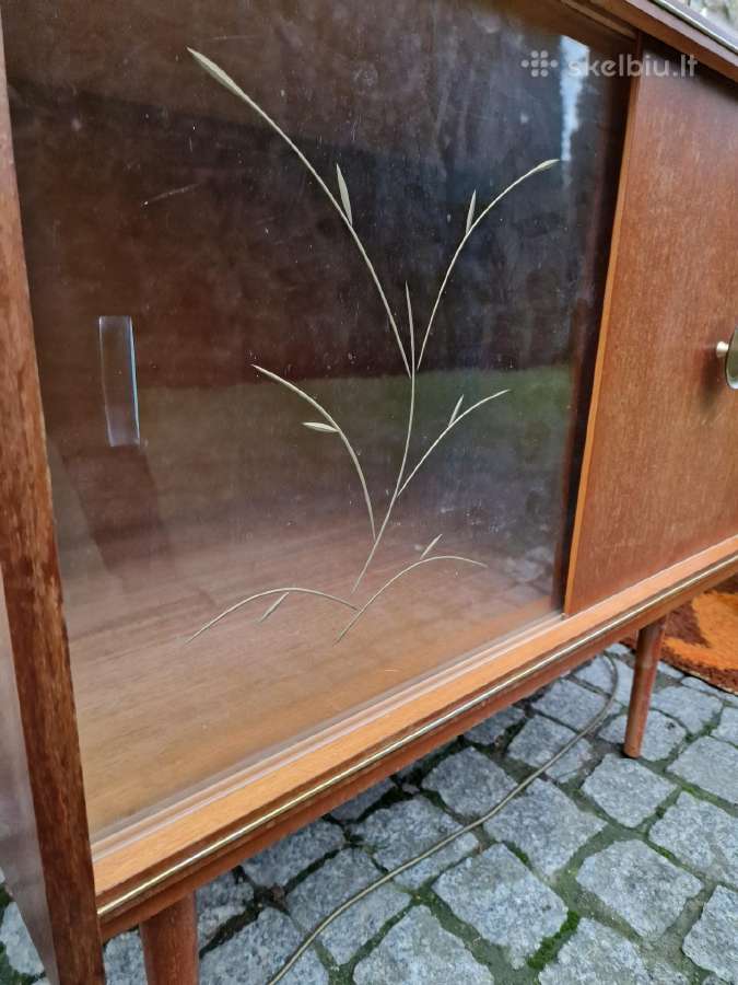 Vintažinė mid century tikmedžio indauja - nuotraukos Nr. 14
