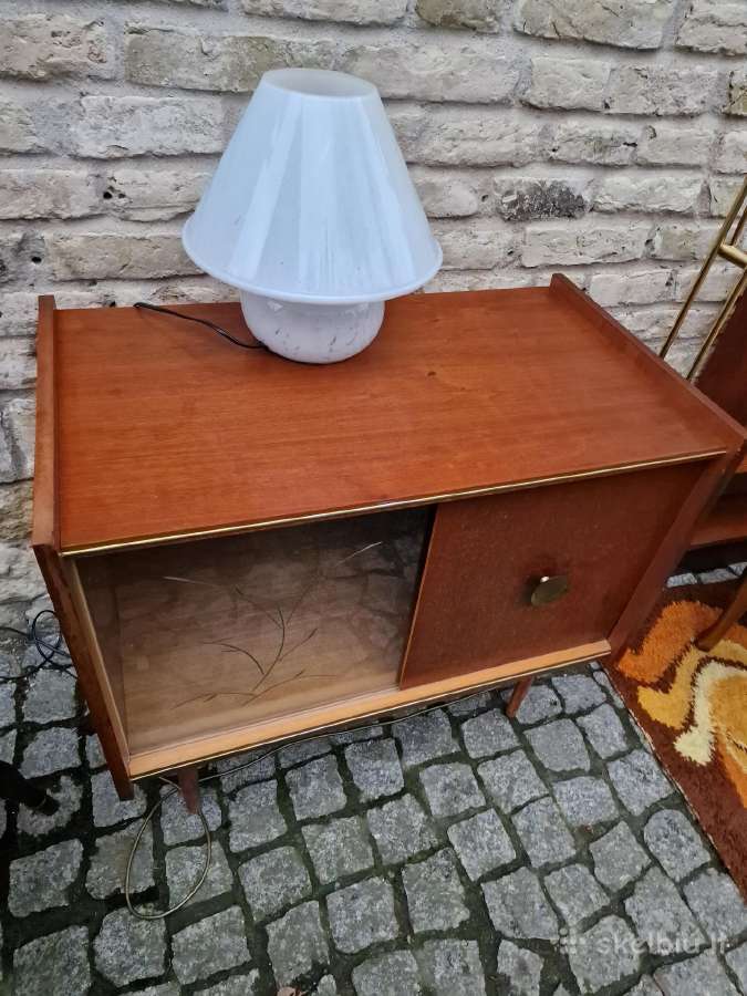 Vintažinė mid century tikmedžio indauja - nuotraukos Nr. 16