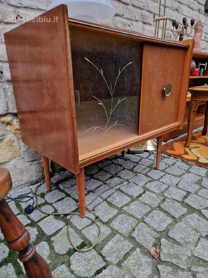 Vintažinė mid century tikmedžio indauja - nuotraukos Nr. 18