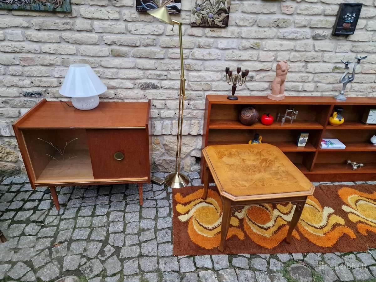 Vintažinė mid century tikmedžio indauja - nuotraukos Nr. 20