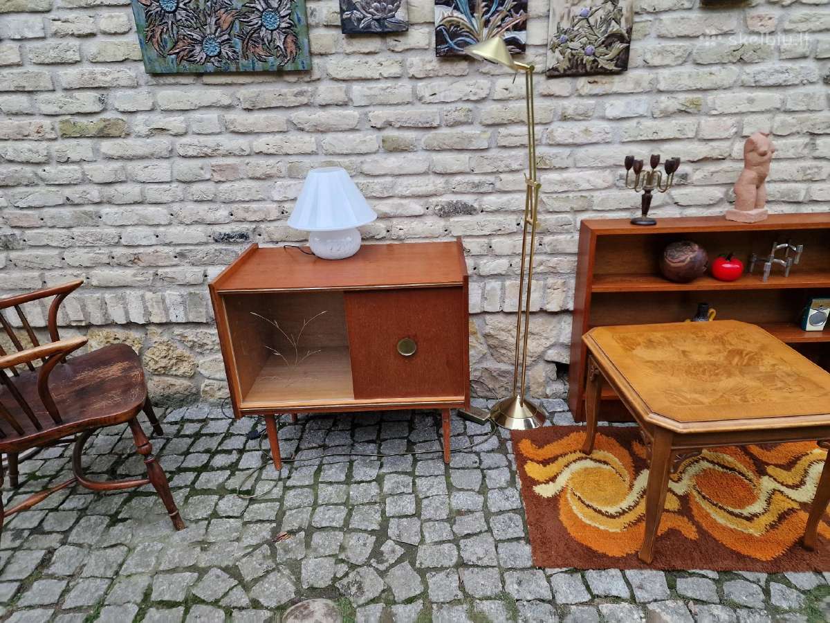 Vintažinė mid century tikmedžio indauja - nuotraukos Nr. 21