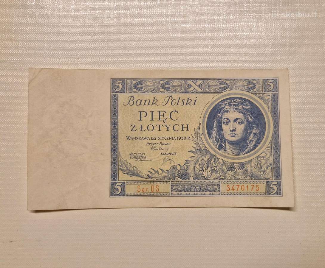 5 zlotai 1930 Lenkija