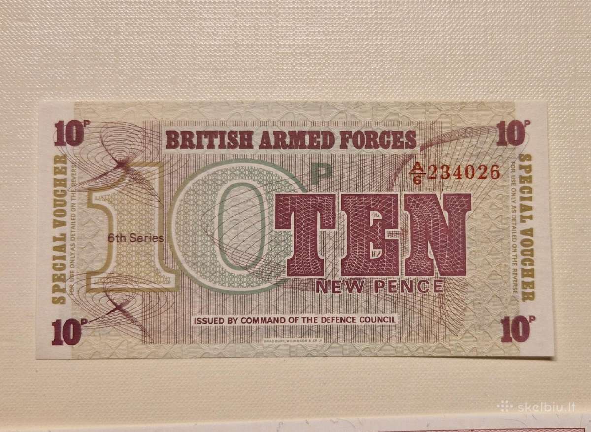 10 pence british armed forces Baf unc