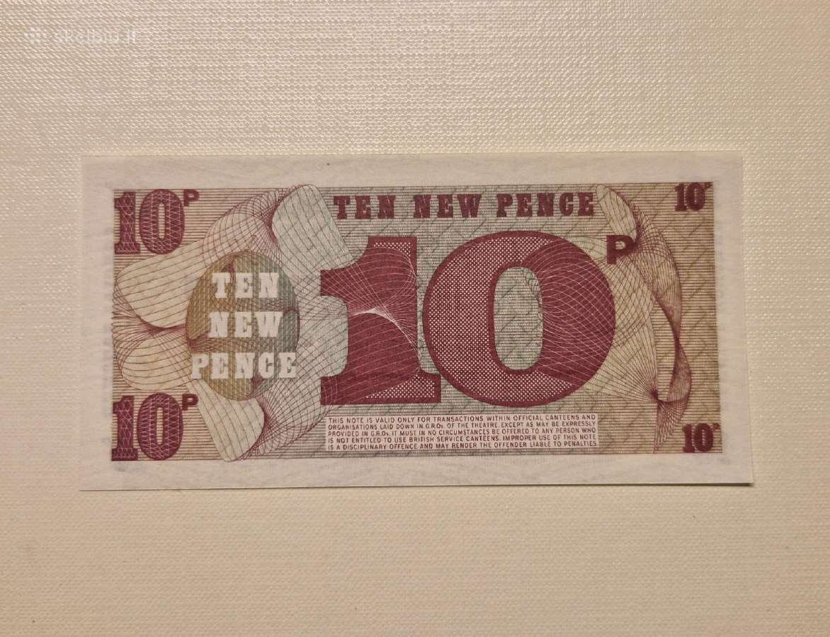 10 pence british armed forces Baf unc - nuotraukos Nr. 2