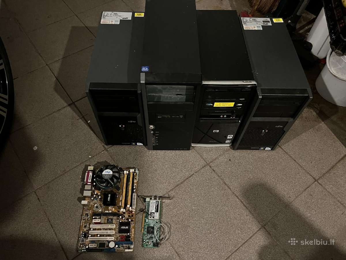 4vnt Pc ir motininės plokštės, RAM, HDD, Gpu, Psu