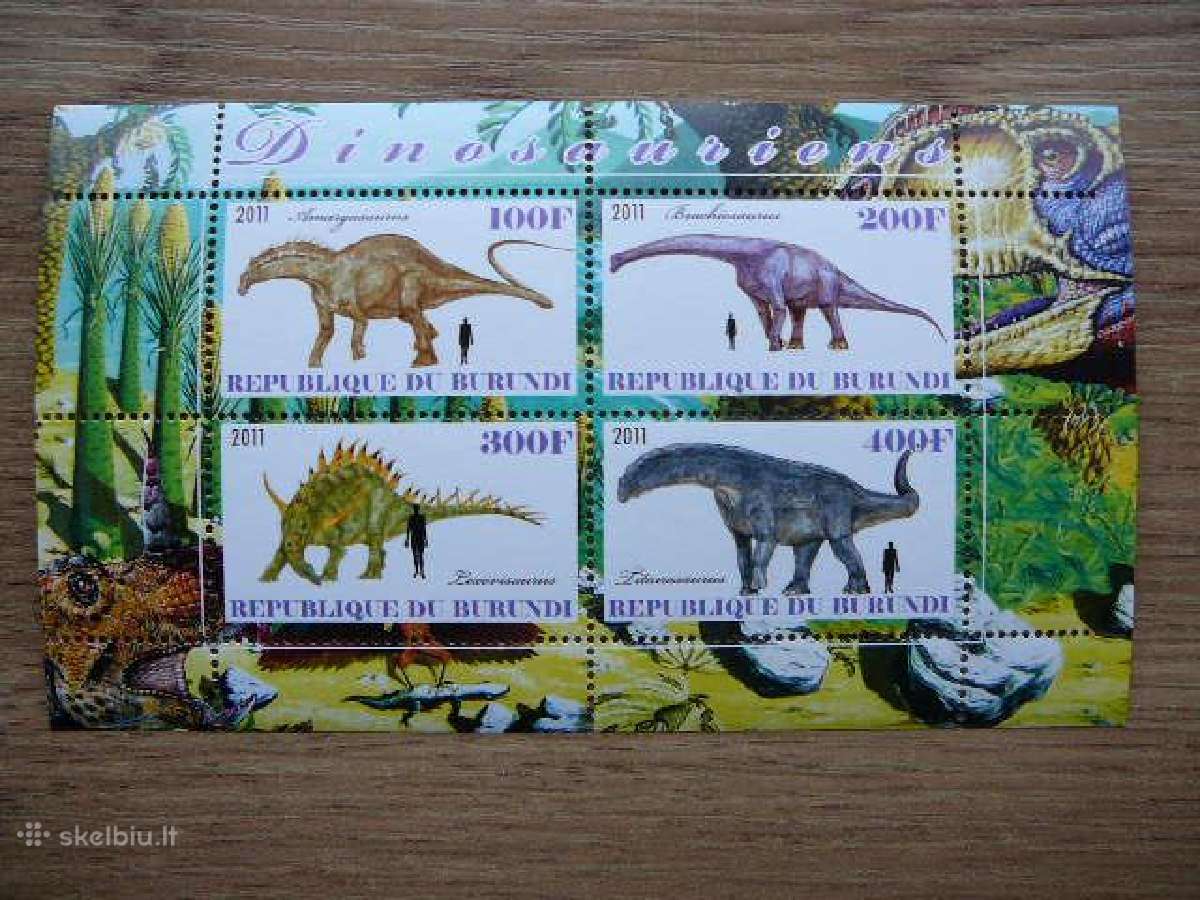 Dinozaurai Burundis 2011 svarus g403a