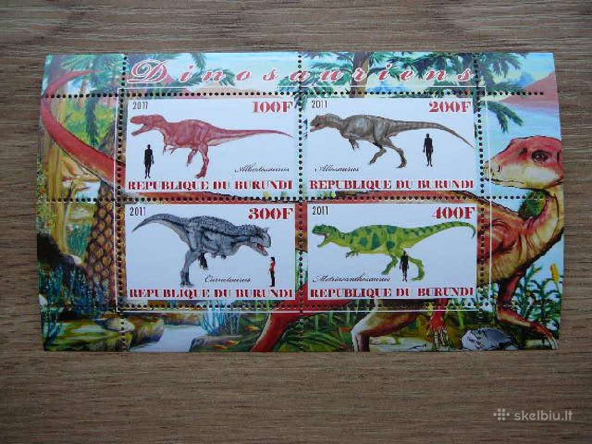 Dinozaurai Burundis 2011 svarus g404a