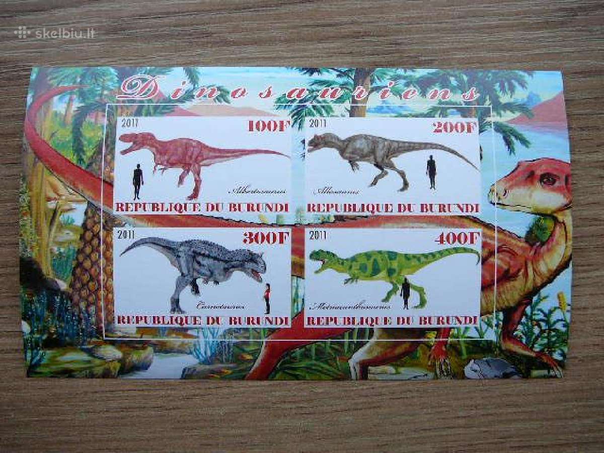 Dinozaurai Burundis 2011 svarus g404b